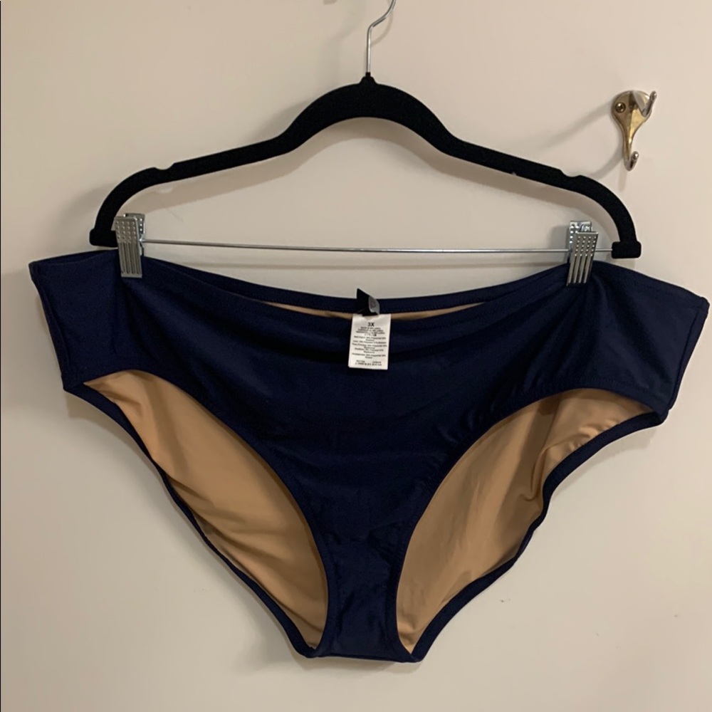 NWT J Crew Navy Bikini Bottoms in size 3X